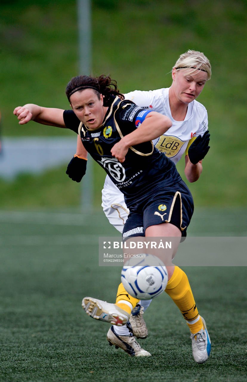 Jennie Jonsson, Hammarby och Nilla Fischer, Malmö