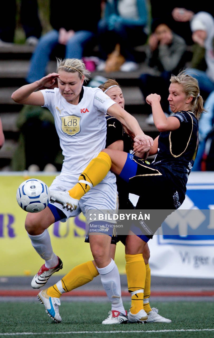 Asthildur Helgadottir, Malmö och Louise Fors, Hammarby