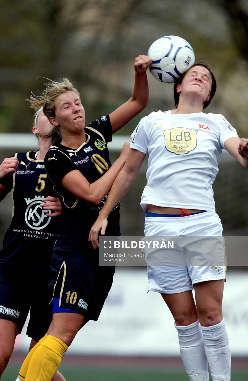 Louise Fors, Hammarby och Nanna Johansen, Malmö