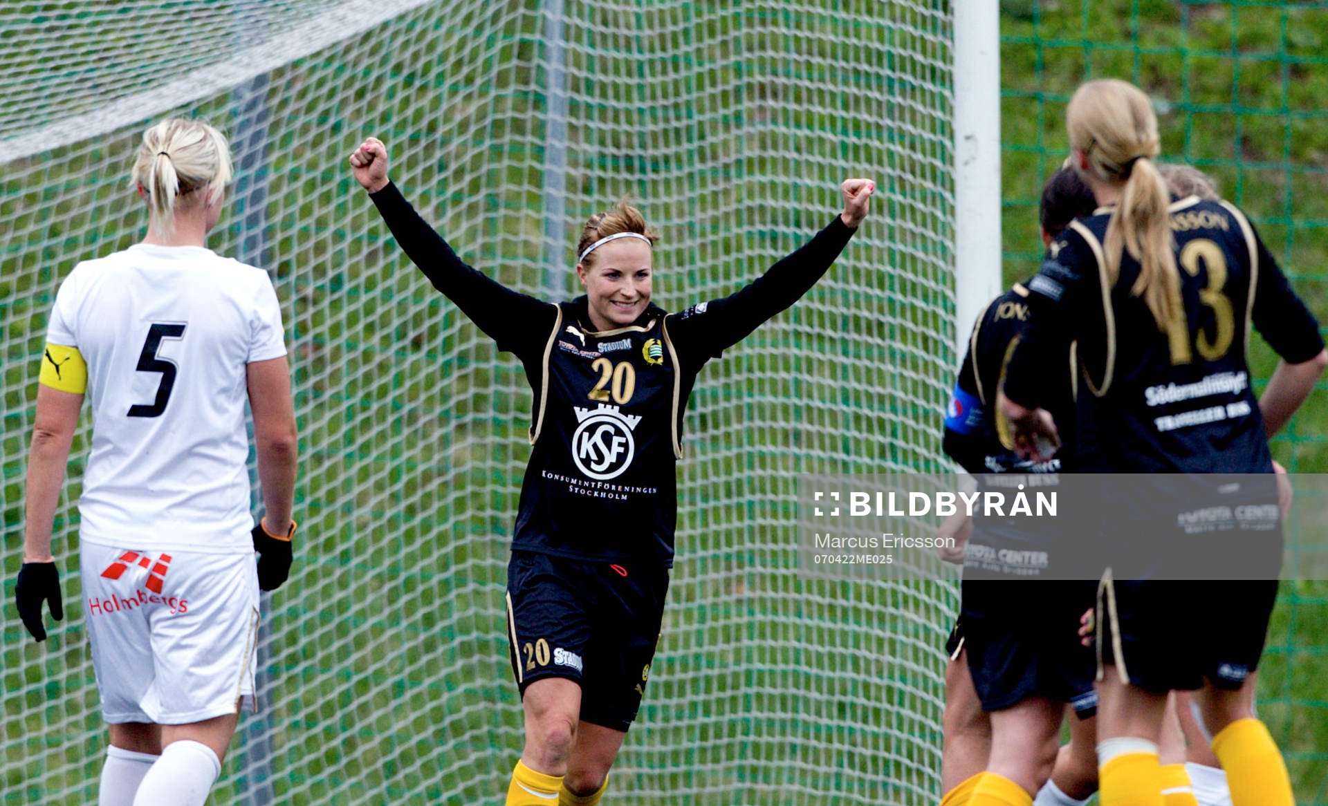  Annica Svensson, Hammarby gjorde årets första mål på hemmaplan