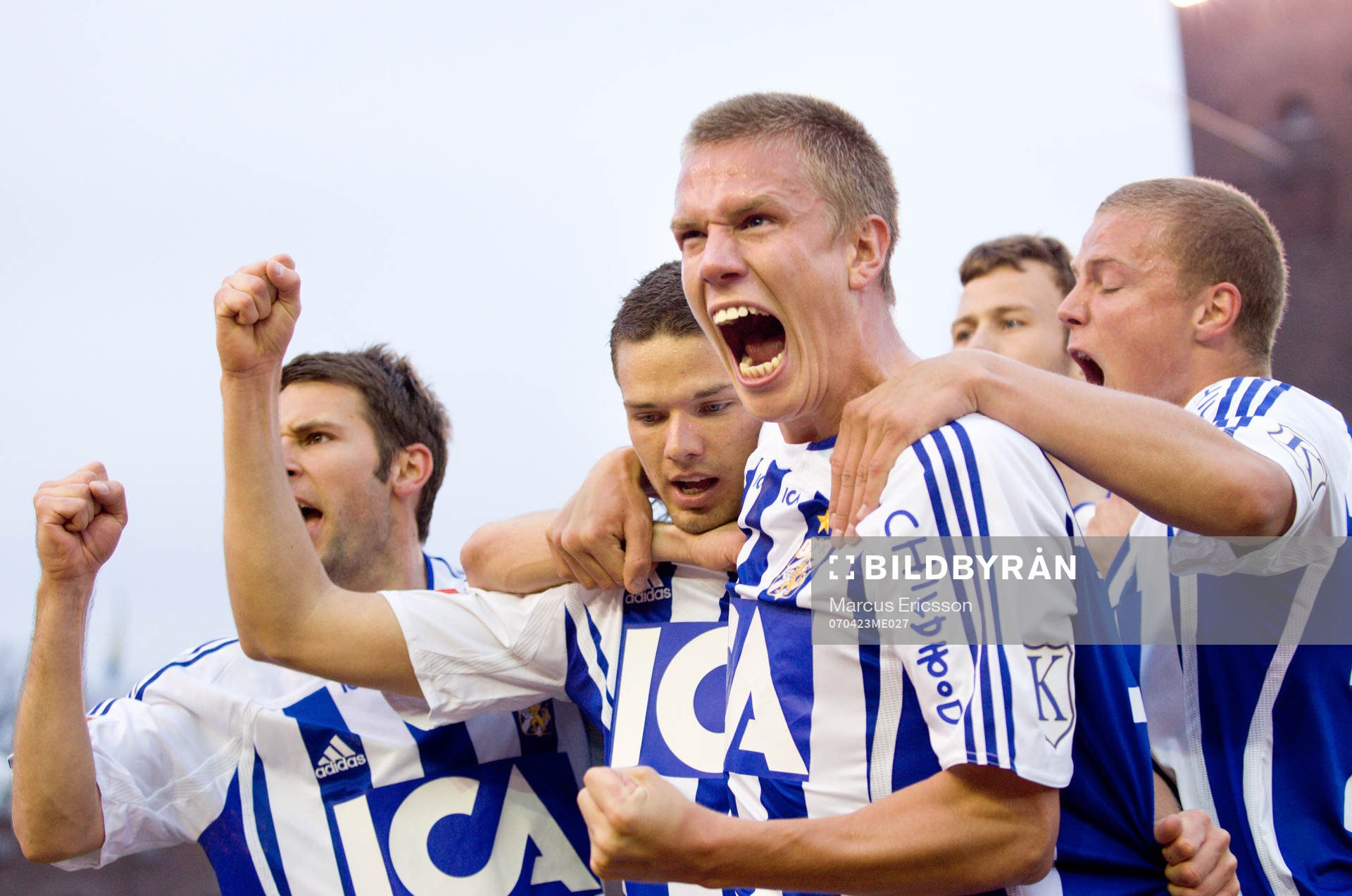 Stefan Selakovic, Marcus Berg, Mattias Bjärsmyr m.fl. jubel