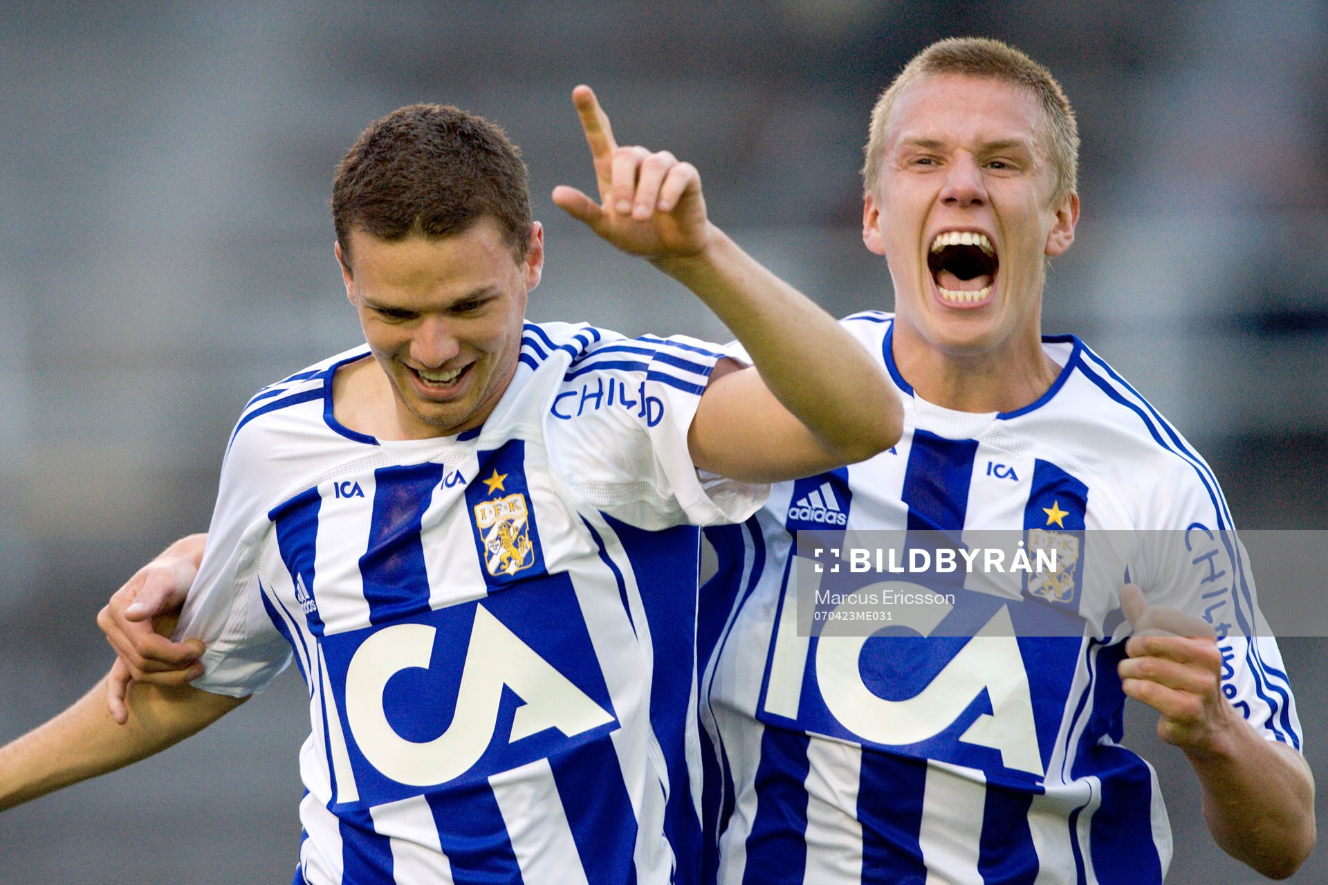   Marcus Berg och Mattias Bjärsmyr, Göteborg jubel.