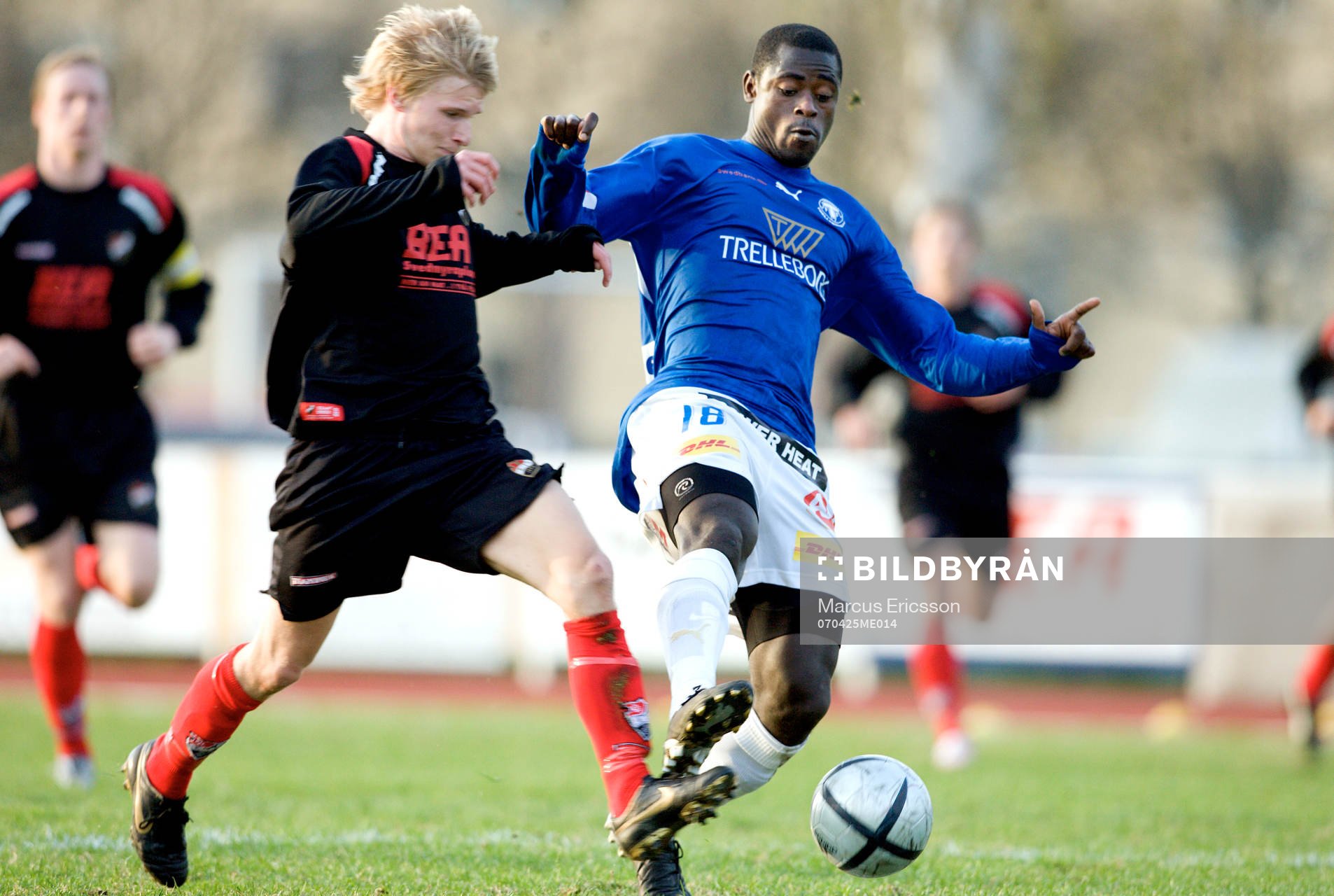  Tobias Andersson, Enskede och Michael Mensah, Trelleborg