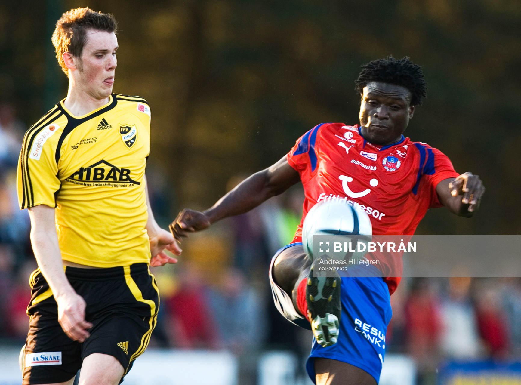 Razak Omotoyossi och Peter Olsson