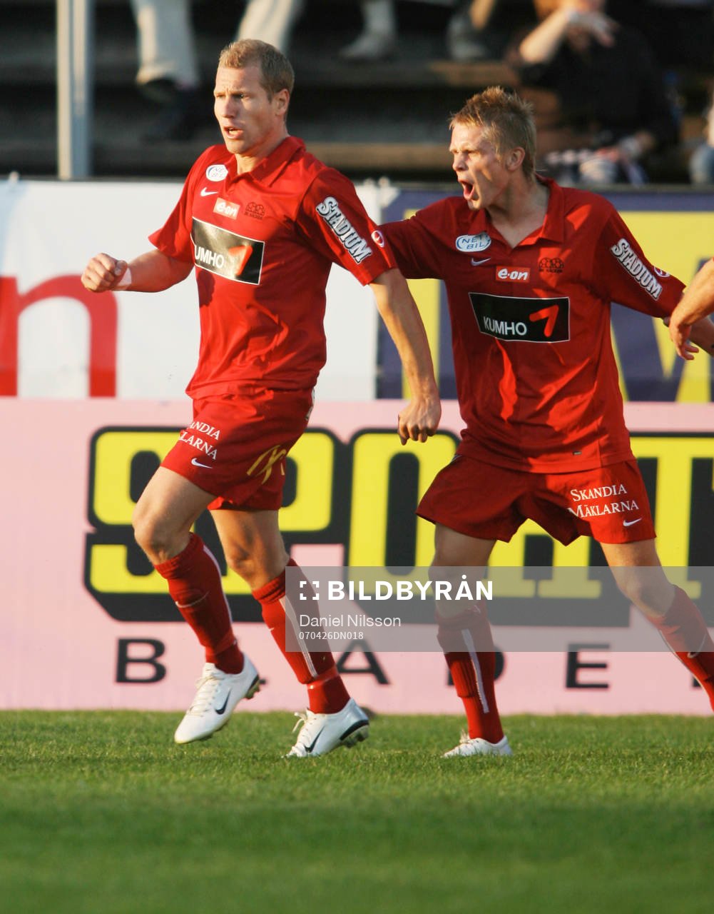 Jonas Henriksson, Häcken gjorde 1-1. jubel