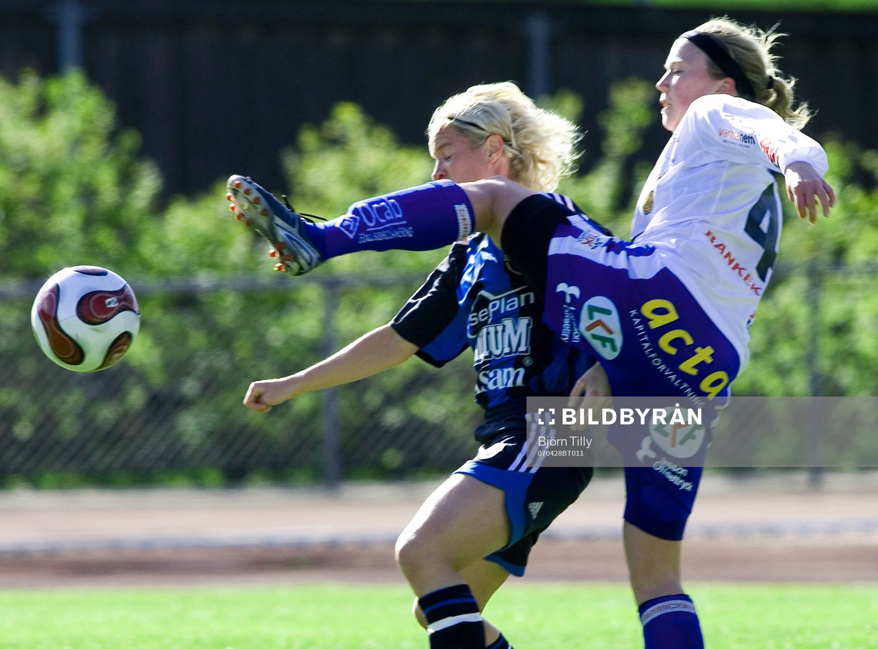 Victoria Svensson, Djurgården och Sara Larsson, Linköping
