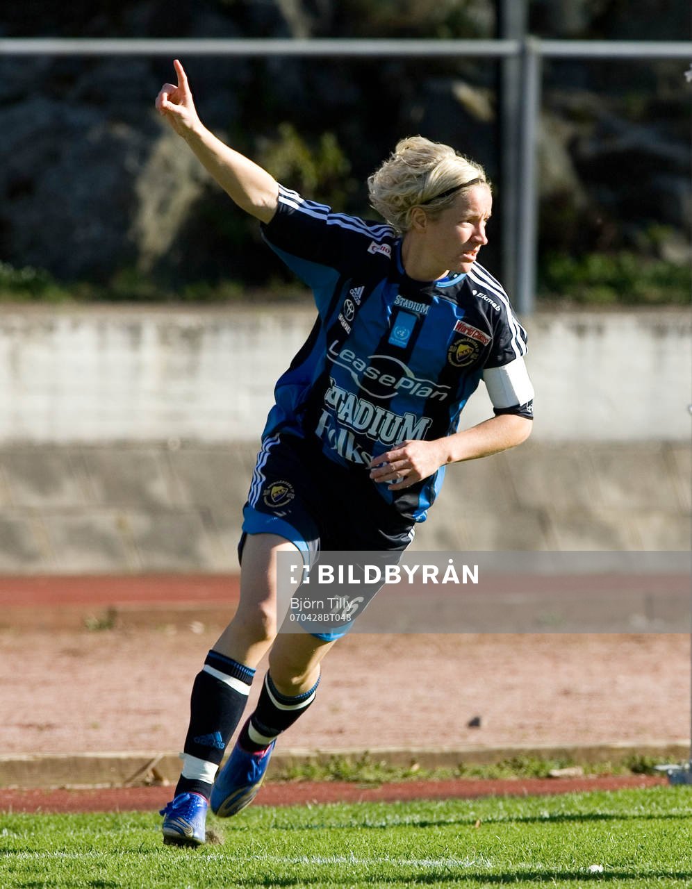  Victoria Svensson, Djurgården, jubel efter 1-0.       