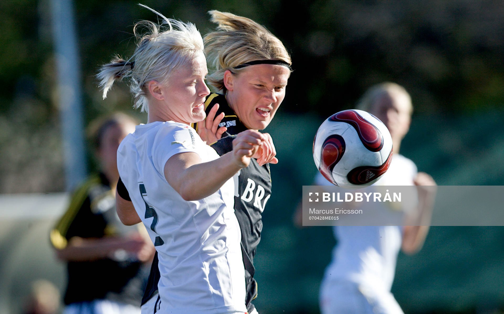 Nilla Fischer, Malmö och Jessica Juhlin, AIK