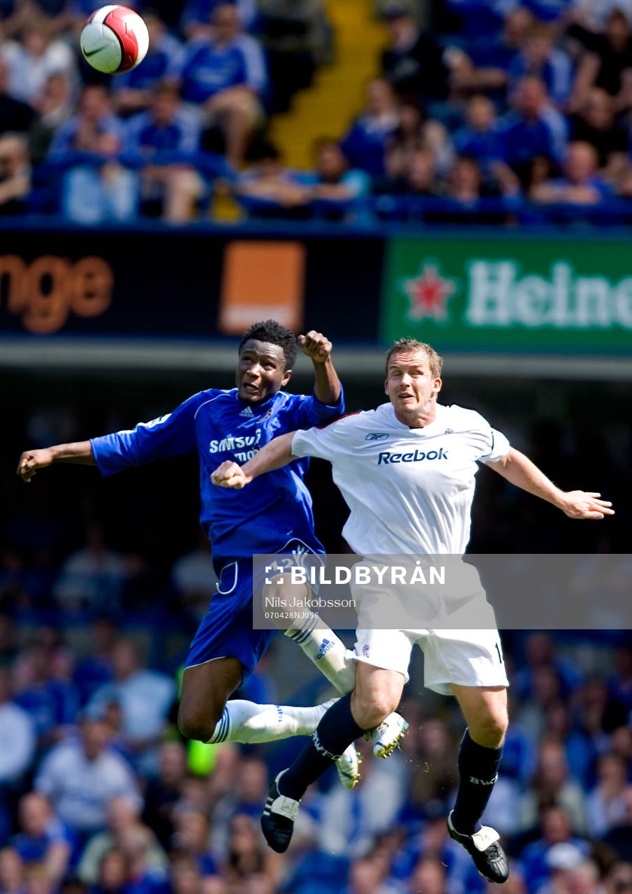 Mikel, Chelsea, Kevin Davies, Bolton, luftduell
