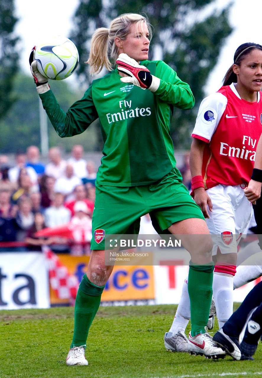  Emma Byrne, Målvakt, Arsenal, utkast. 