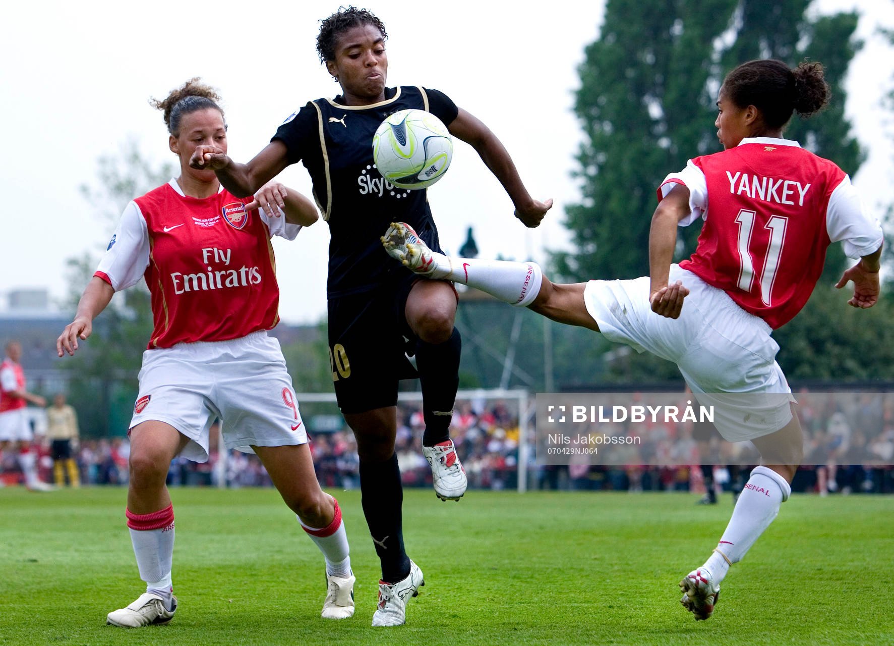 Elaine, Umeå, Lianne Andersson, Rachel Yankey, Arsenal