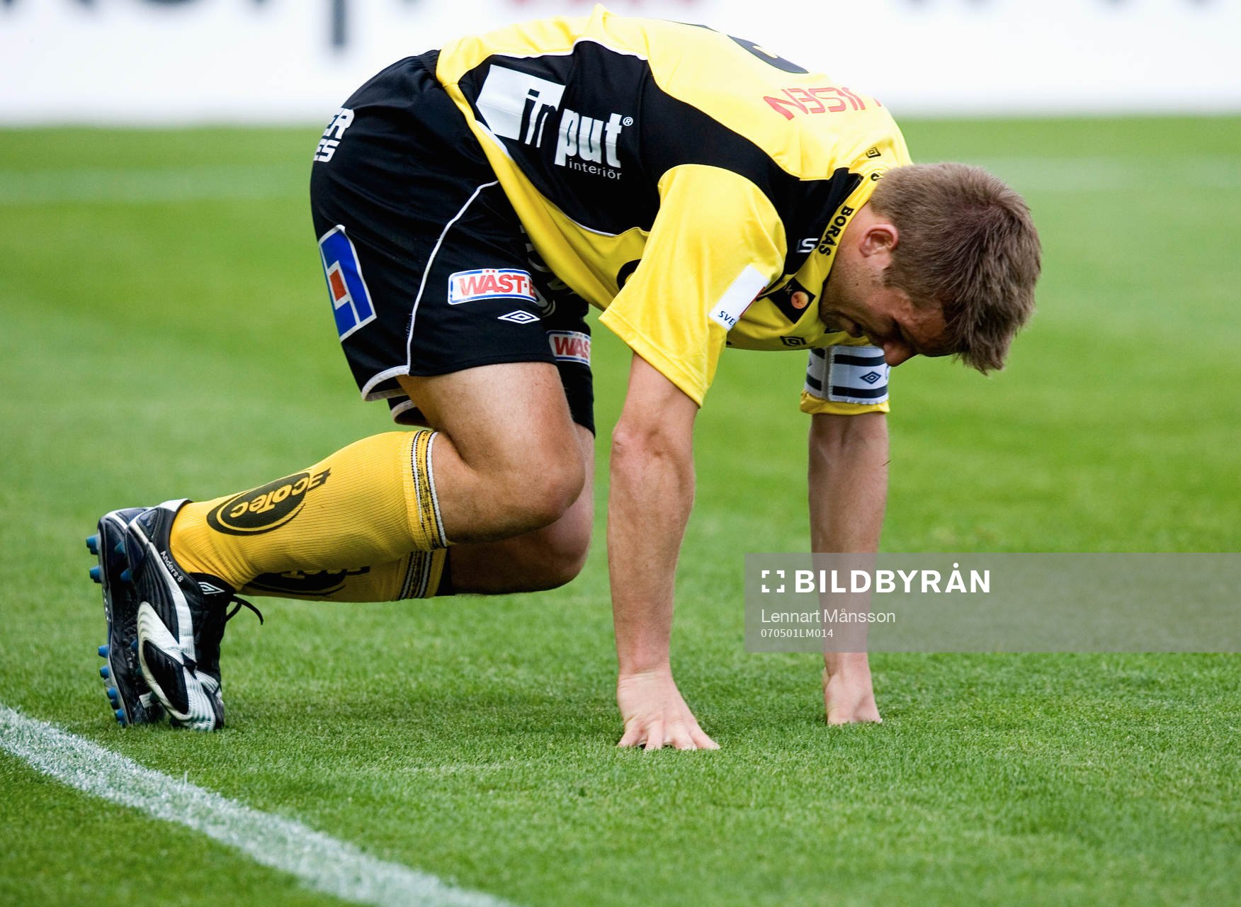  Anders Svensson skadade sig.