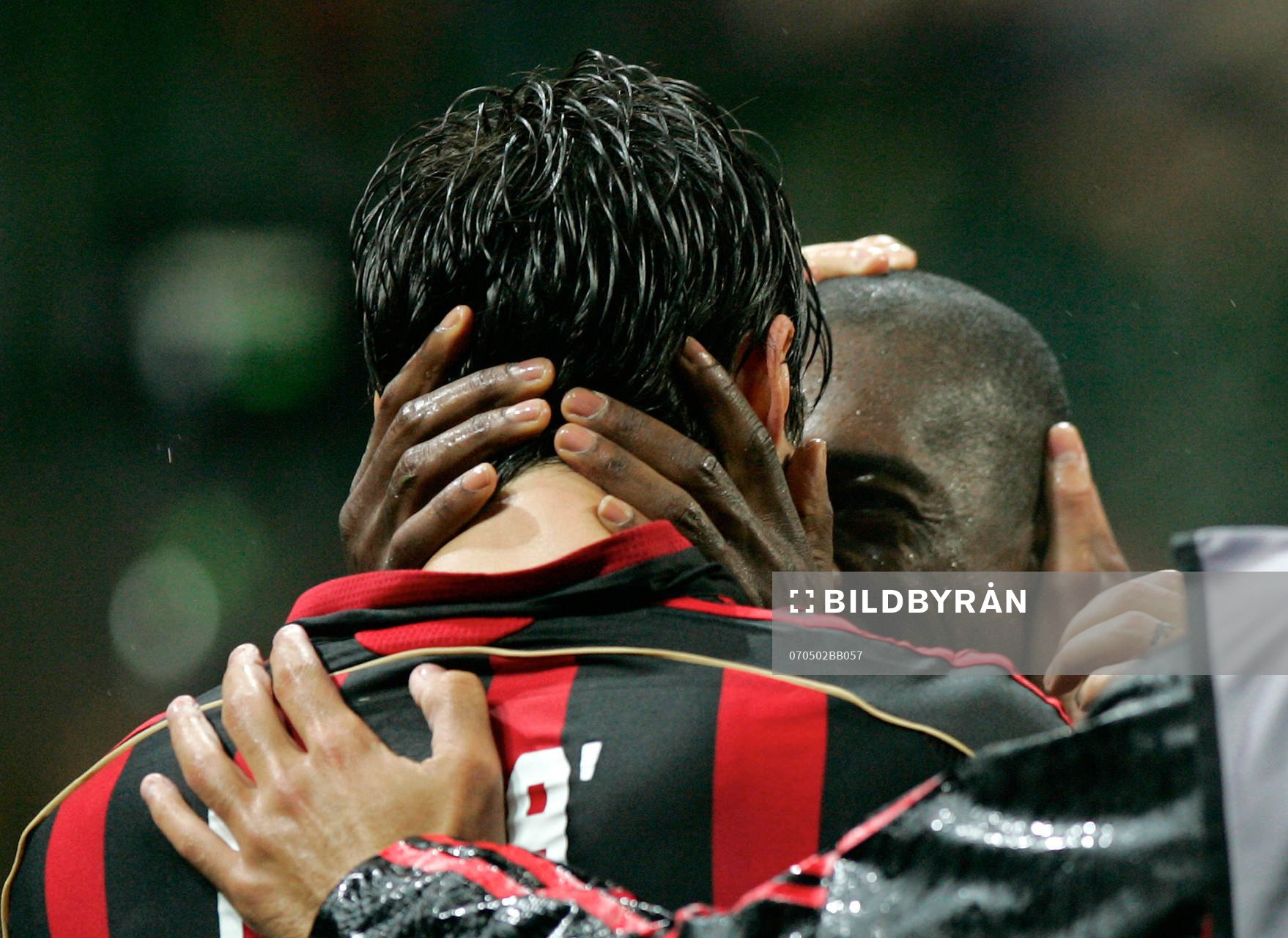 Clarence Seedorf och Kakà, Milan, jubel