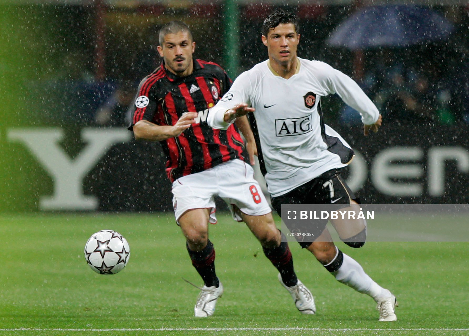 Gennaro Ivan Gattuso och Cristiano Ronaldo