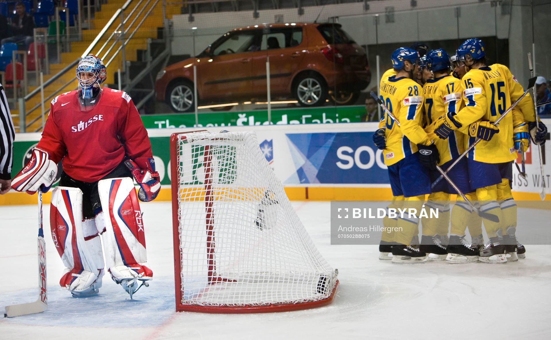 6-0 Rickard Wallin, David Aebischer, målvakt