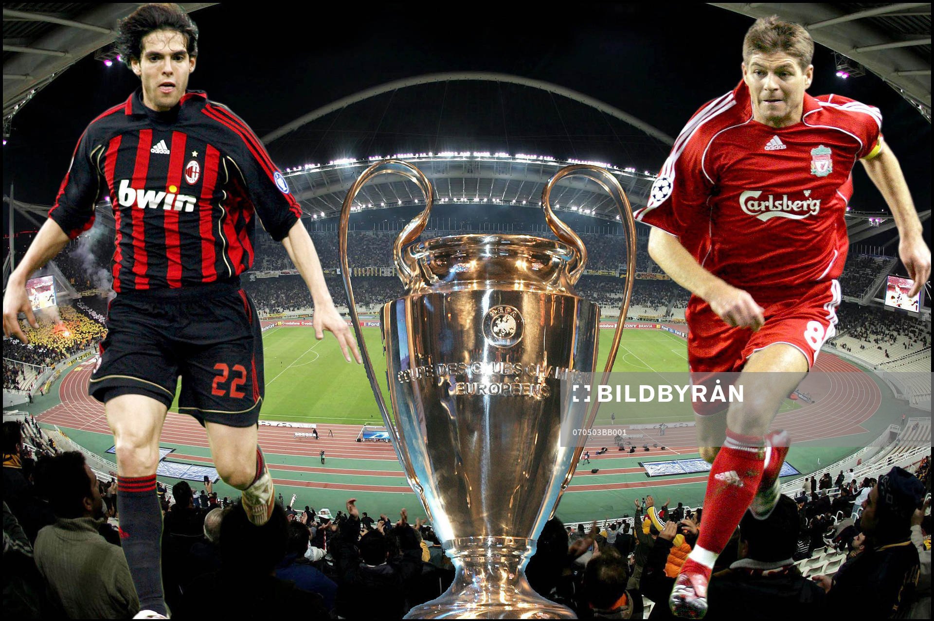 Fotboll, Champions League, Montage