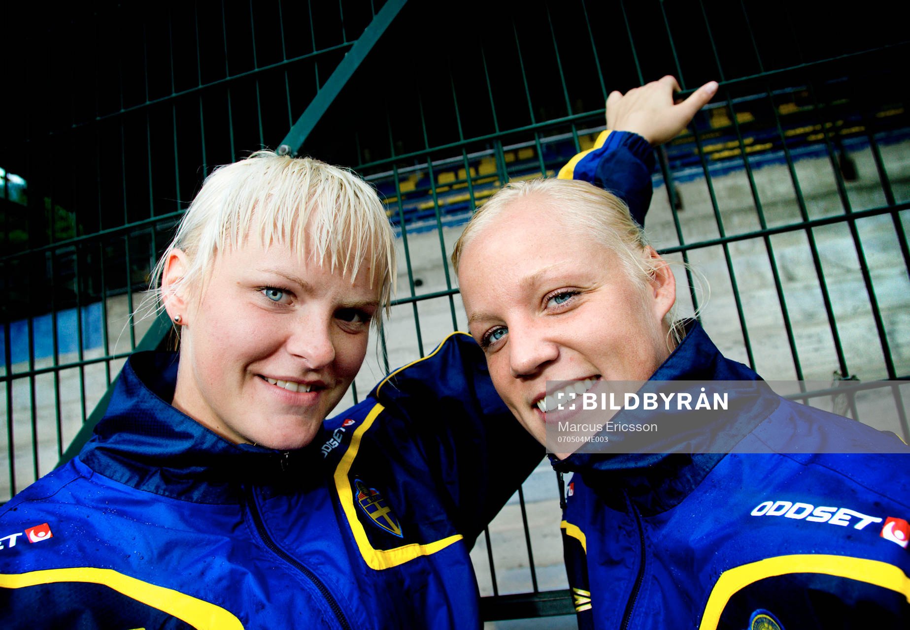 Nilla Fischer och Caroline Seger
