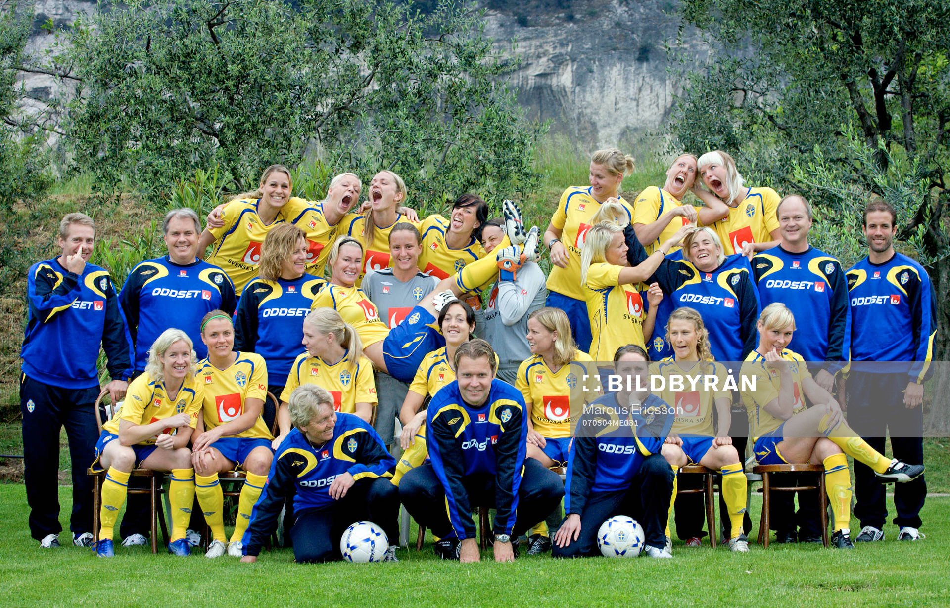 Fotboll, Dam, Landslag, Sverige, Lagbild