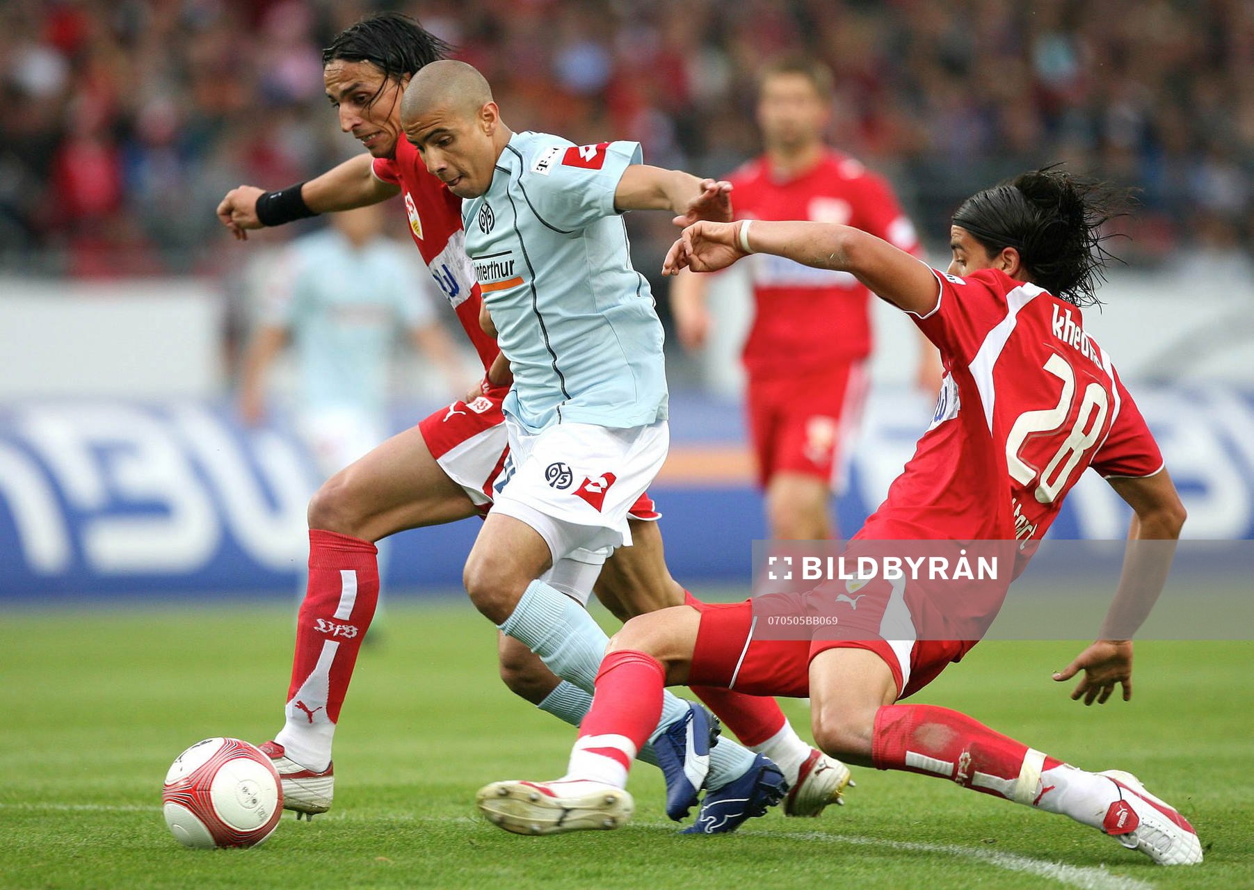  Fernando Meira, Mohamed Zidan Mainz, Sami Khedi.