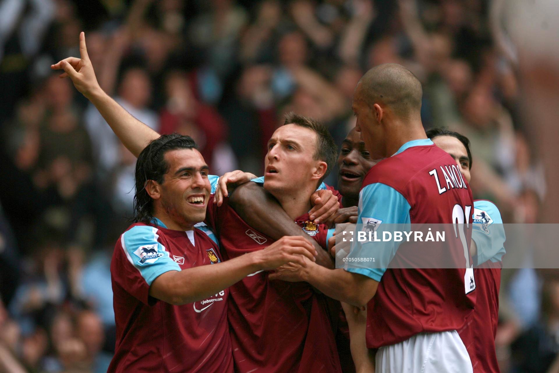 Mark Noble, West Ham, jubel