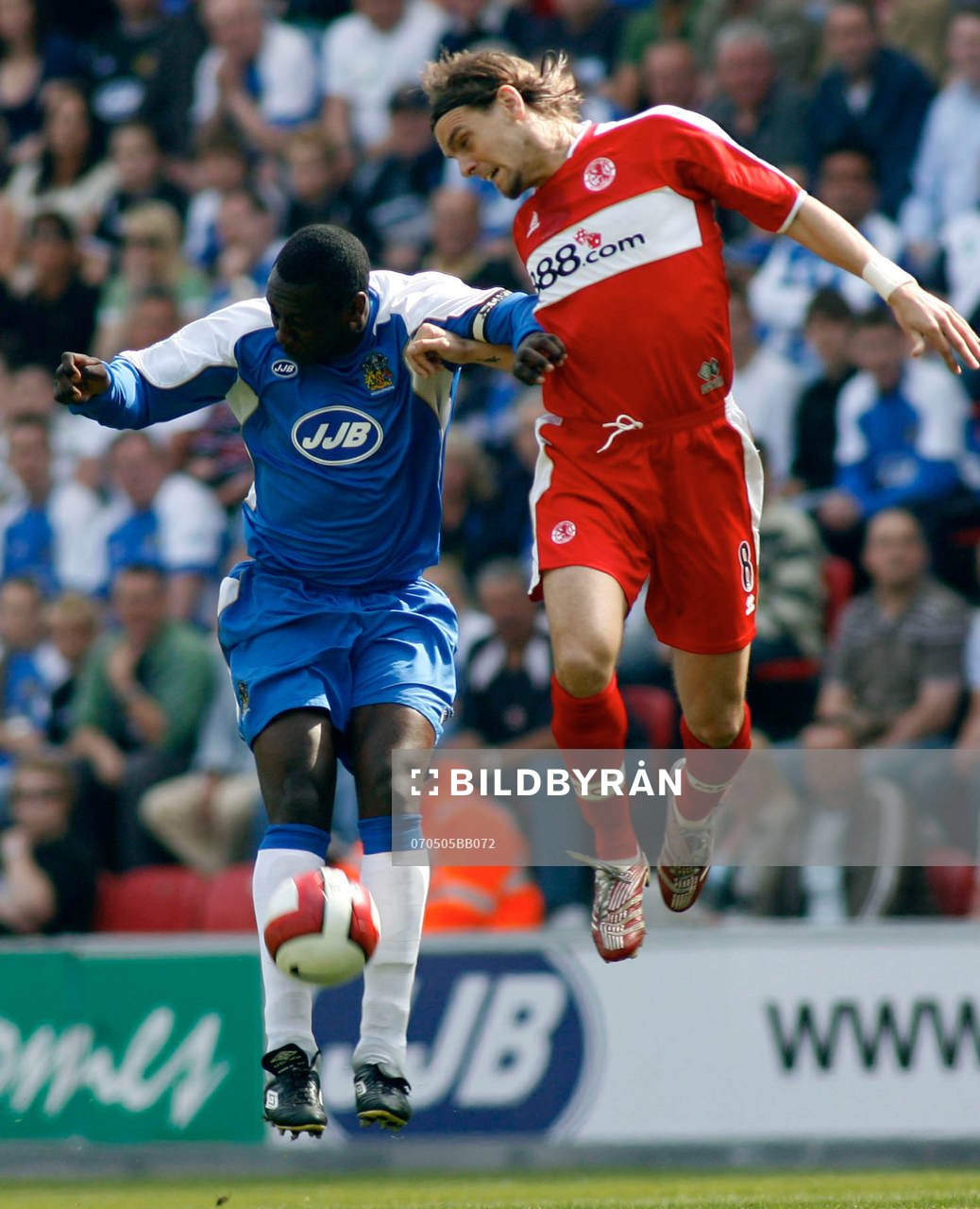 Emile Heskey, Wigan och Jonathan Woodgate,  Middlesbrough