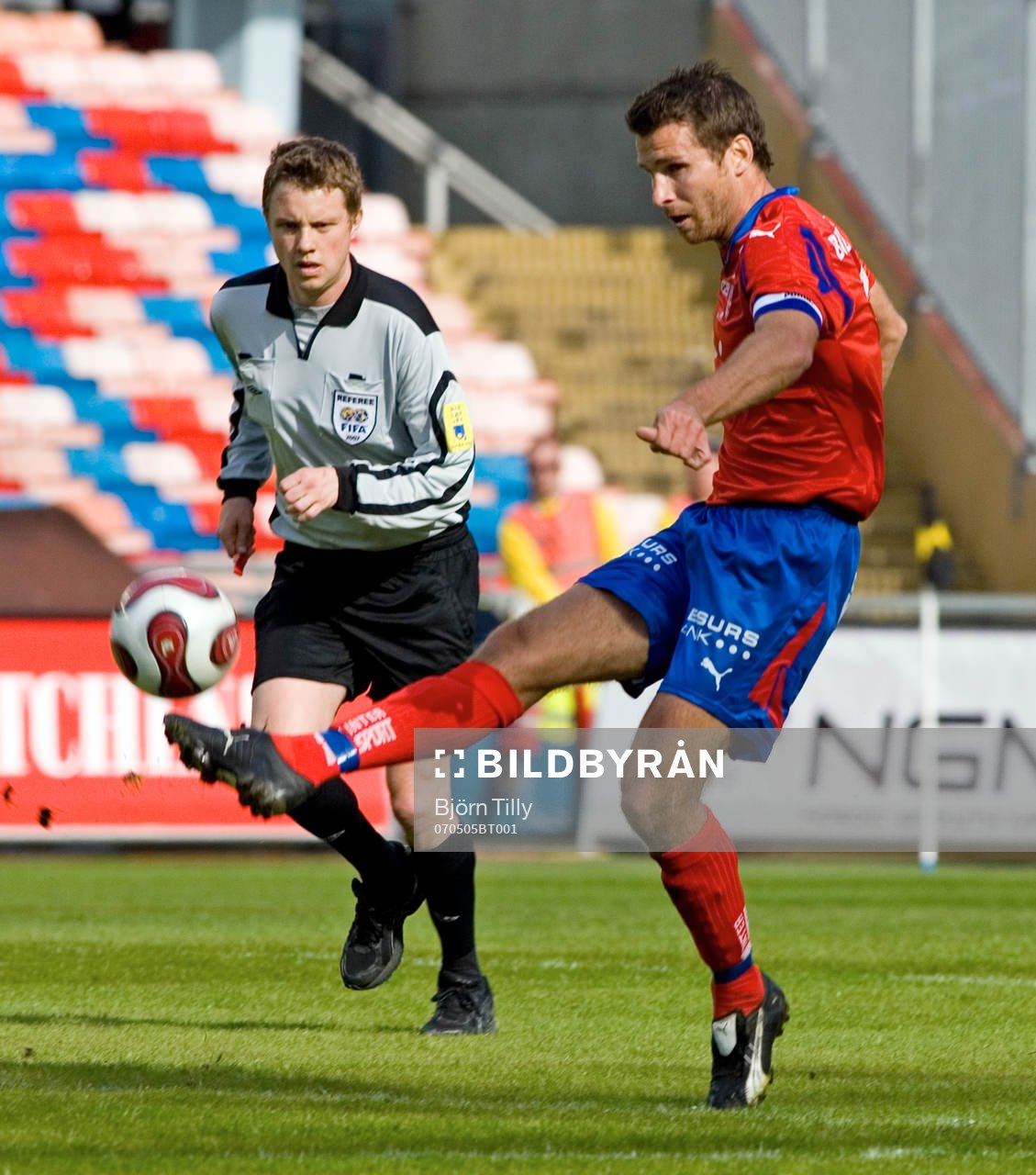 Markus Strömbergsson, domare och Andreas Jakobsson,