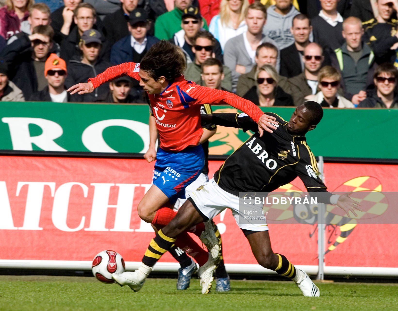 Babis Stefandis, Helsingborg och Dulee Johnson, AIK