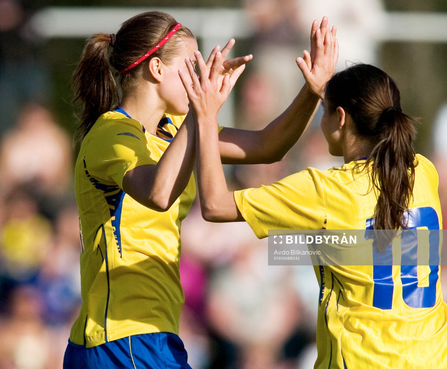 Maria Nordbarandt och Emma Stålhammar, Sverige, jubel