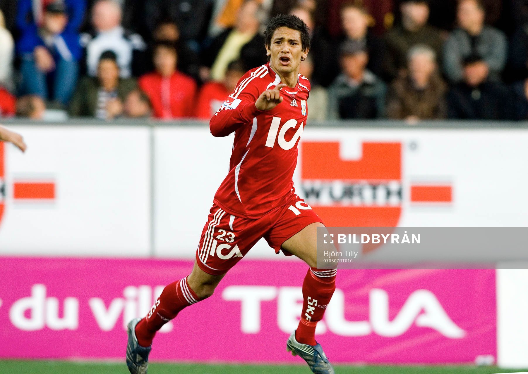  Andres Vasquez, Göteborg, jubel efter 0-4.      