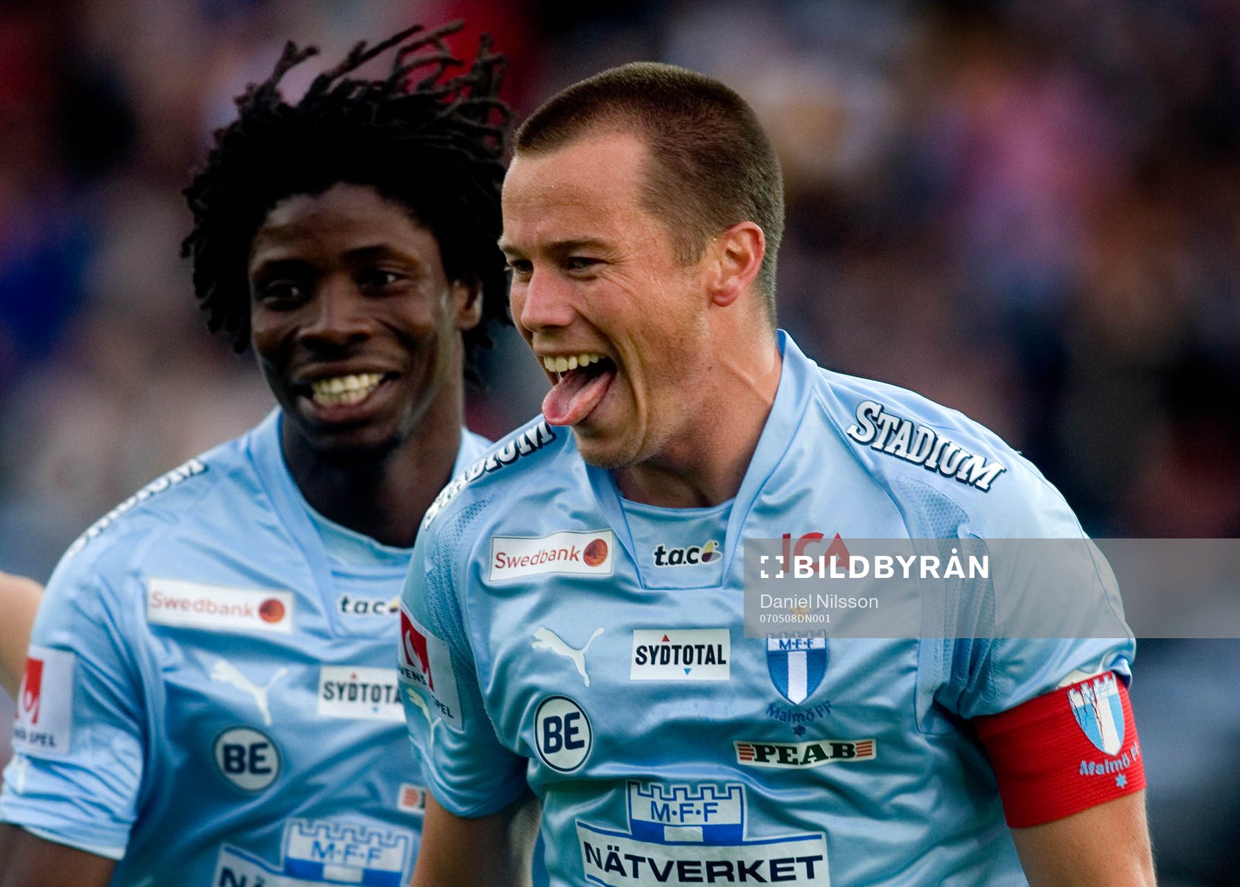 Daniel Andersson och Jimmy Dixon, Malmö, jubel