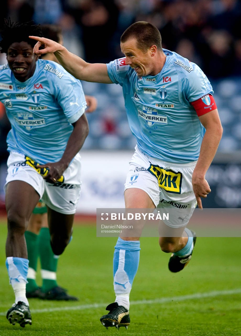 Daniel Andersson och Jimmy Dixon, Malmö, jubel