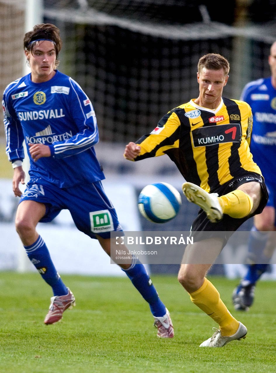 Mikael Lustig, Sundsvall och Mats Hedén, Häcken