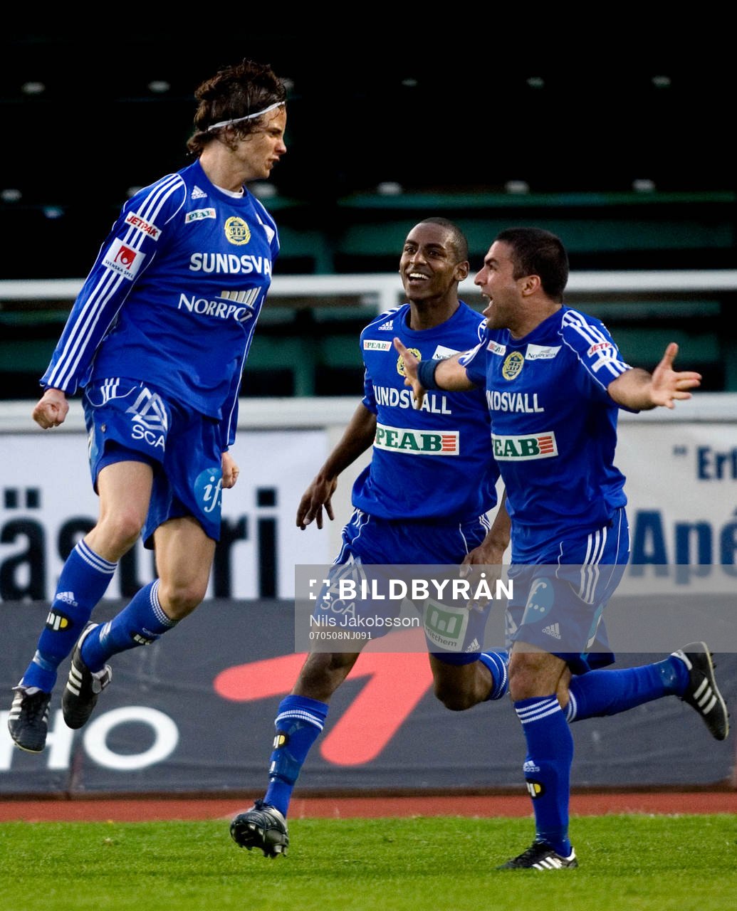   Linus Hallenius, Kalle Ljungberg, Sundsvall, Arash Bayat, Jubel.