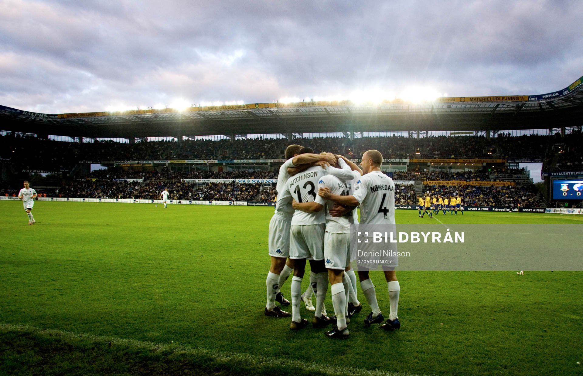 Marcus Allbäck, Köpenhamn, har gjort 1-0 för FCK på