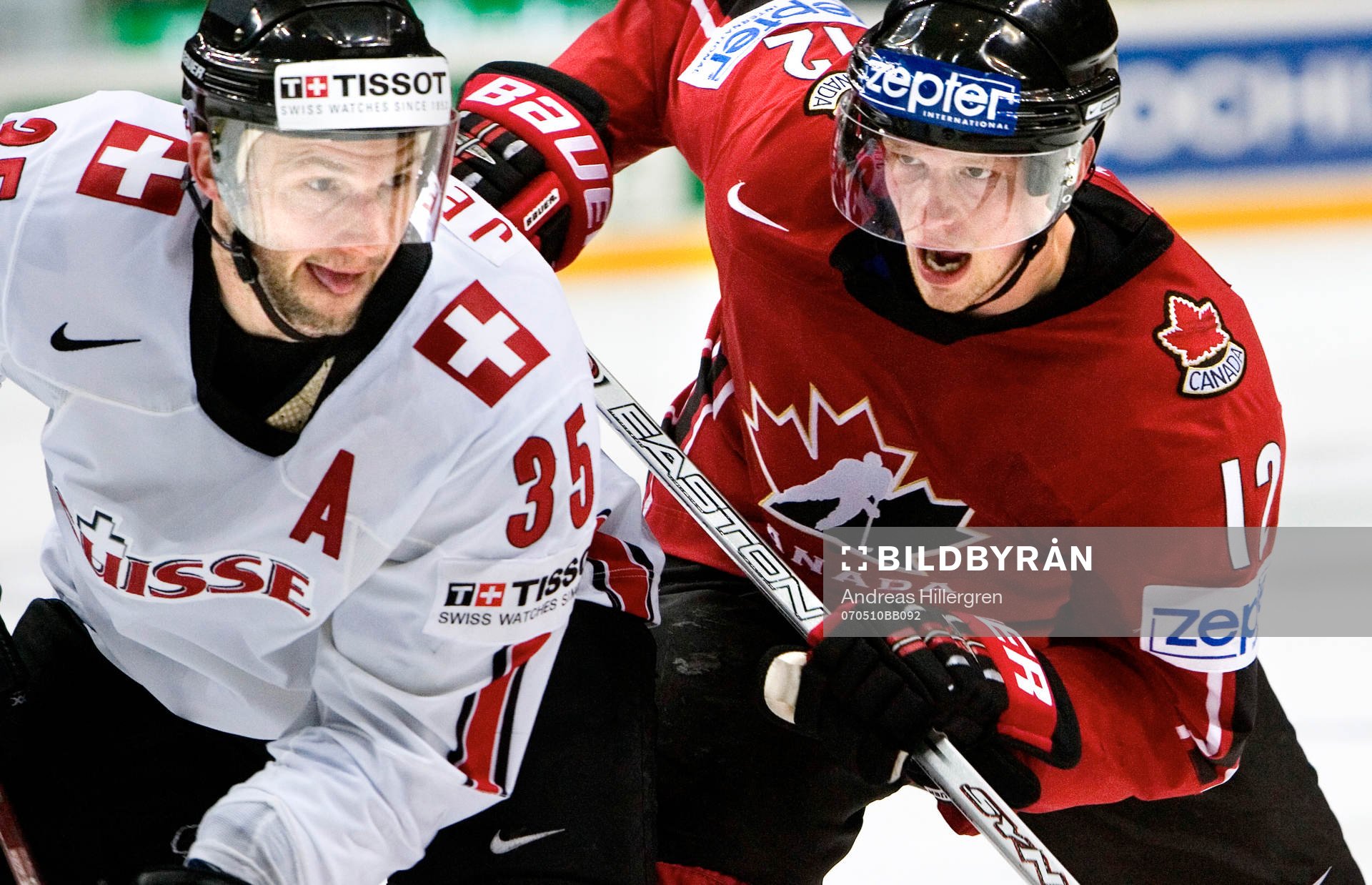 Sandy Jeannin och Eric Staal