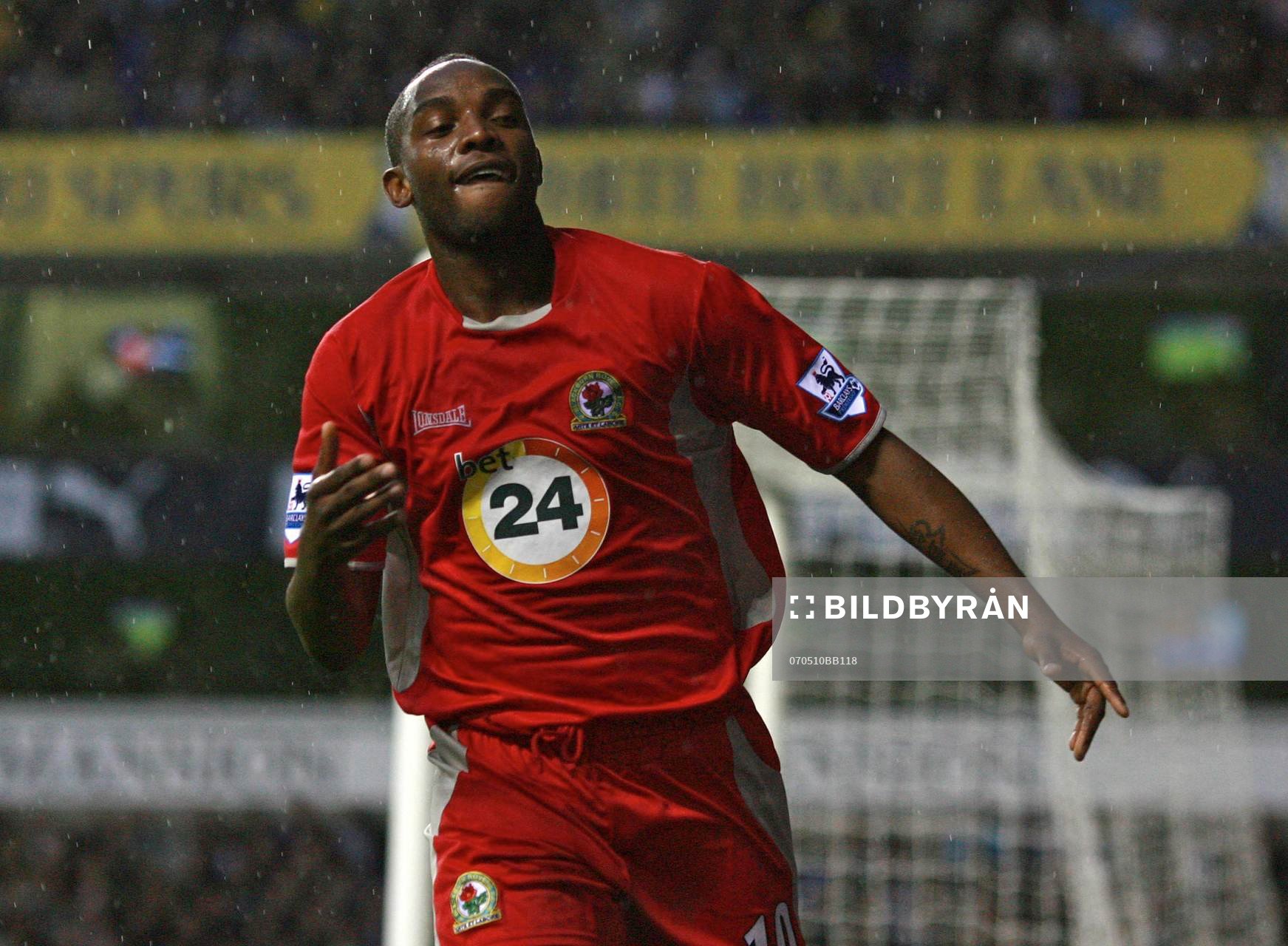 Benni McCarthy, Blackburn, jubel