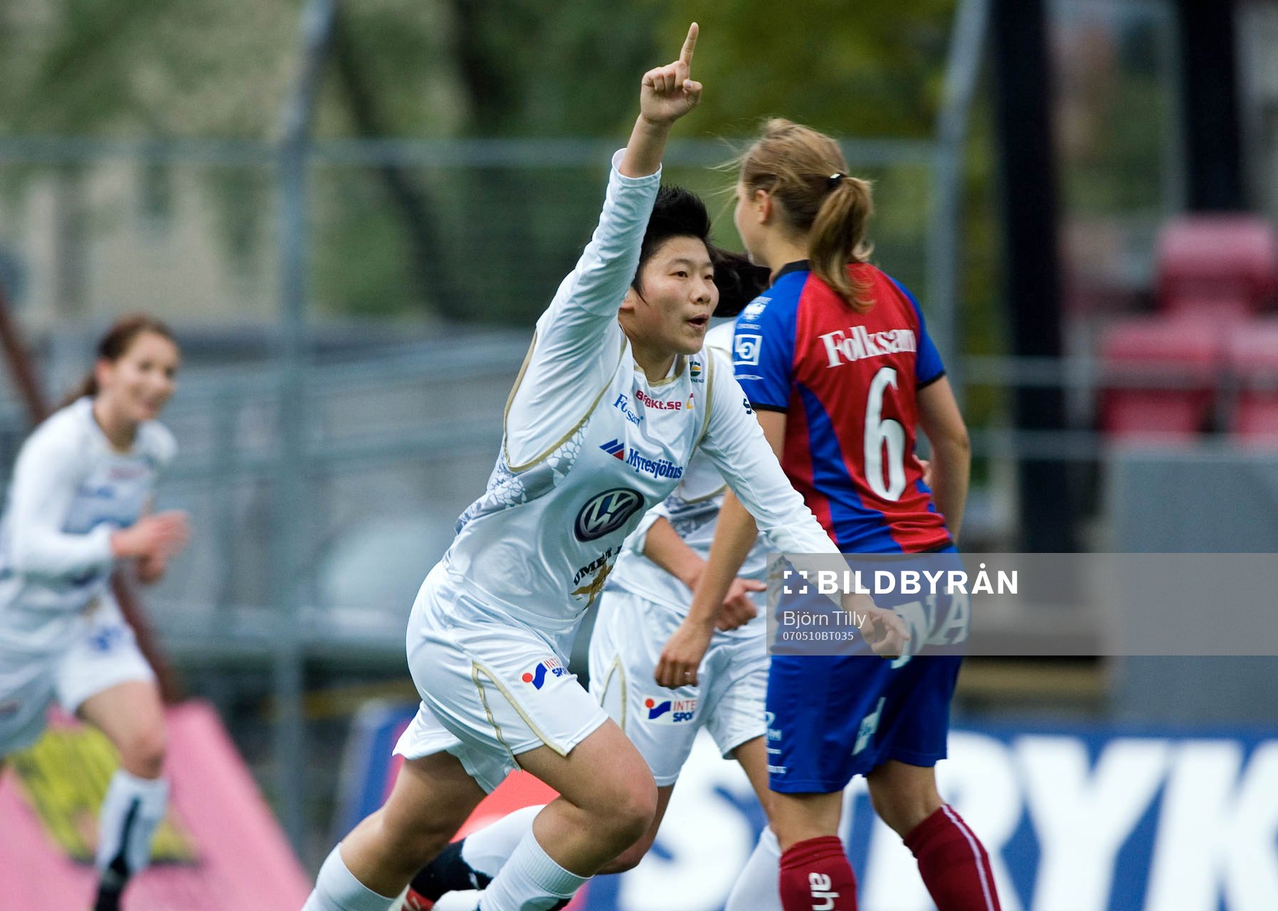 Xauxio Ma, Umeå gör 0-1. Jubel