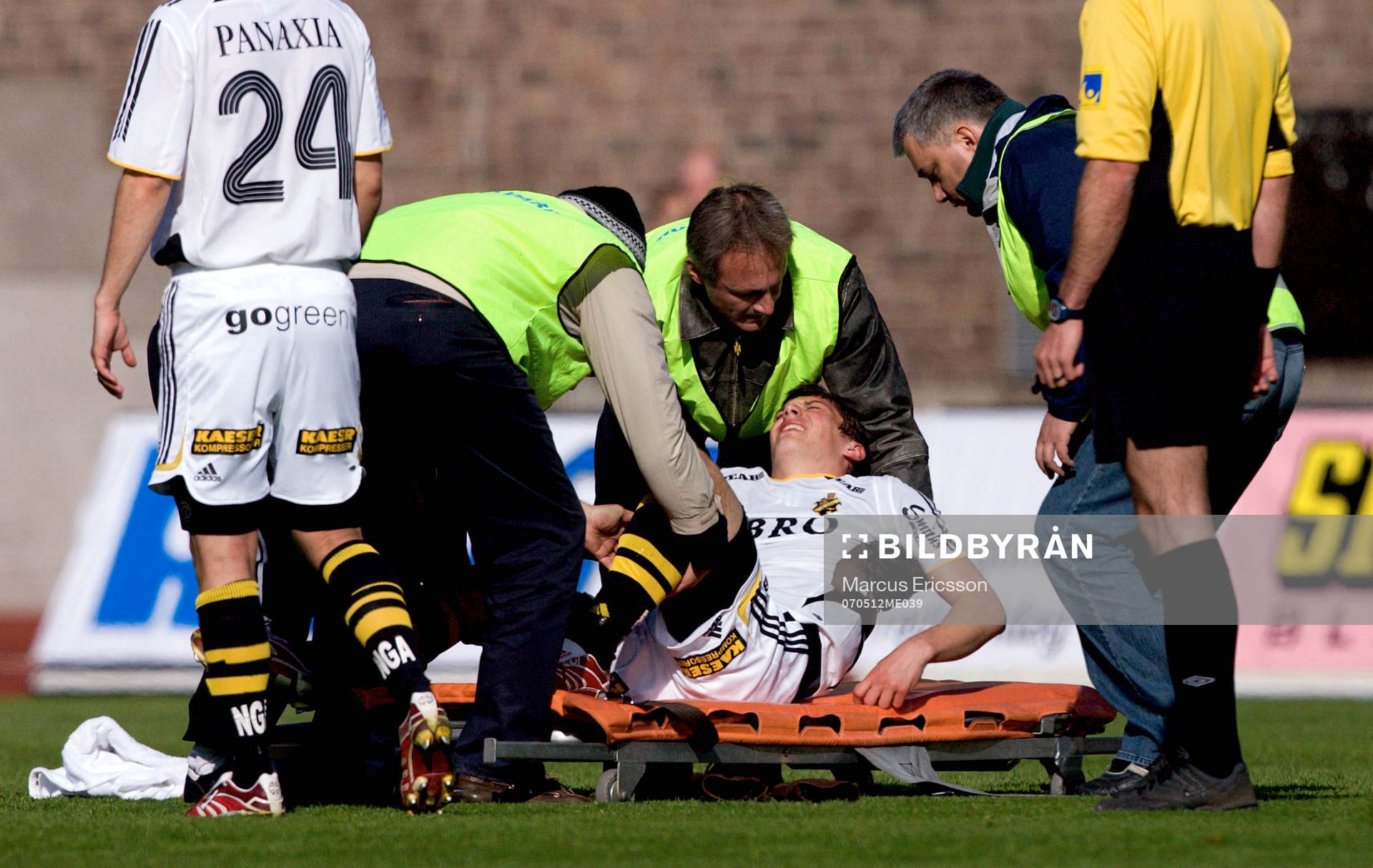 Miran Burgic, AIK skadades och åkte