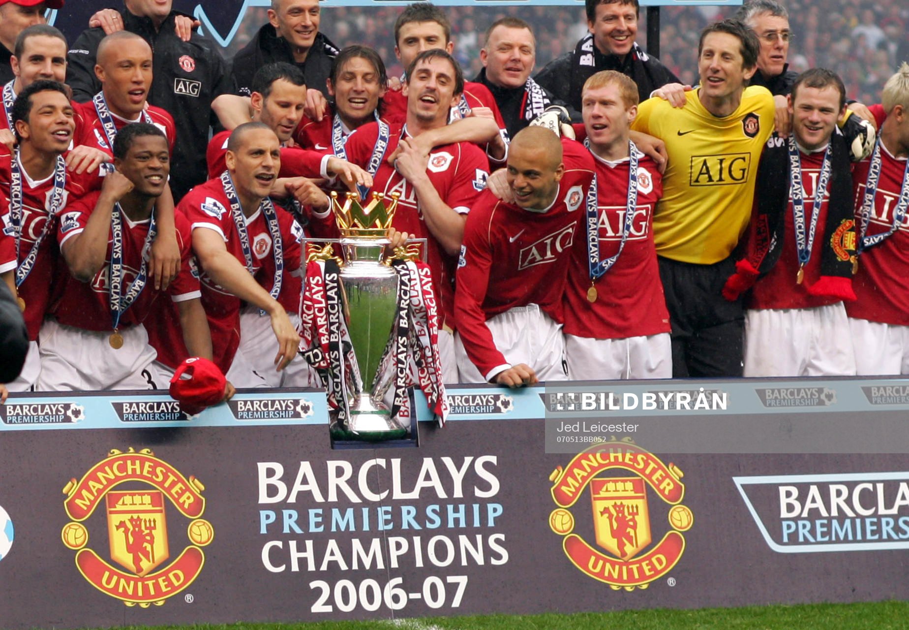  Manchester United (Jubel, Pokal, Lagbild)