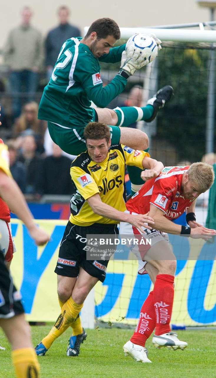 Milan Barjaktarevic, målvakt och James Keene