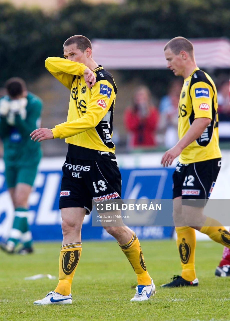 Jon Jönsson och Andreas Augustsson, Elfsborg, depp