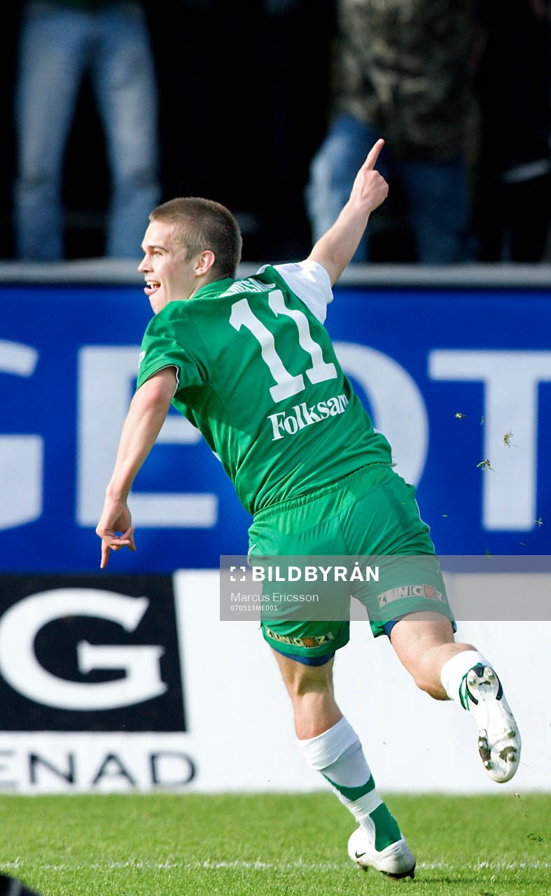 Fotboll, Allsvenskan, Hammarby - Örebro: Heidar Geir Julisson, Hammarby, jublar