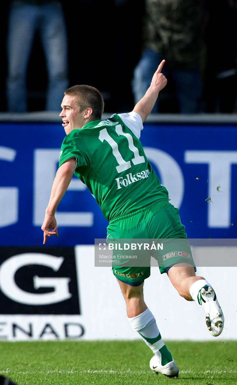  Heidar Geir Julisson, Hammarby, jubel.