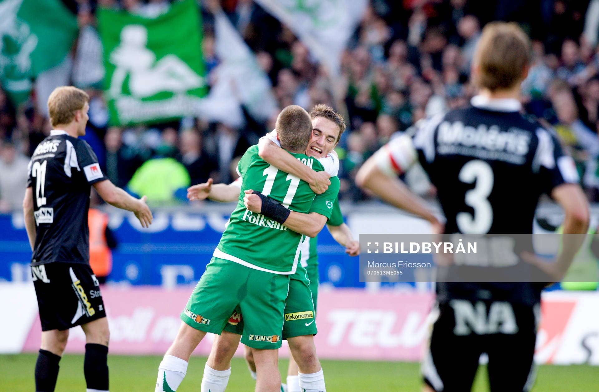Petter Andersson kramar om Heidar Geir Juliusson, Hammarby