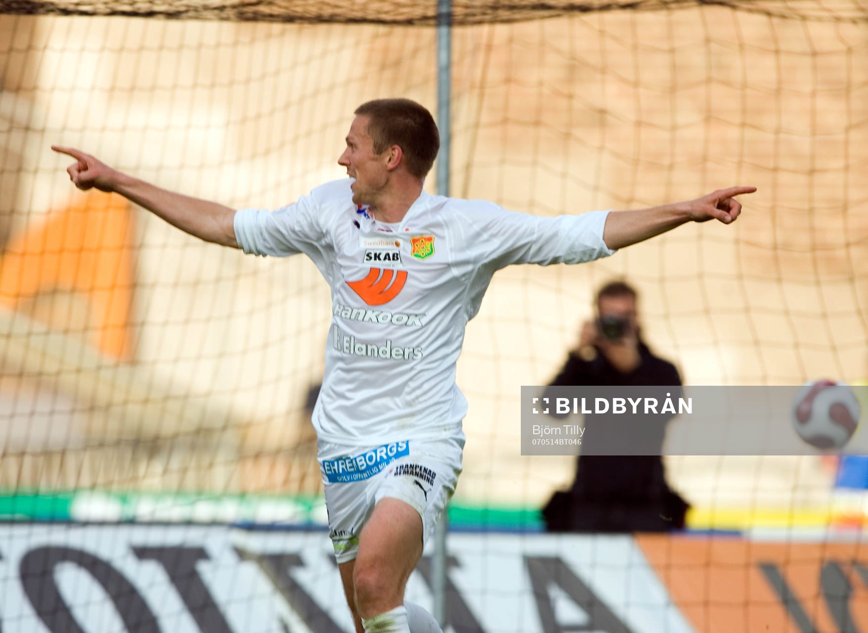  Mattias Östberg, Gais, jubel efter 0-1.      