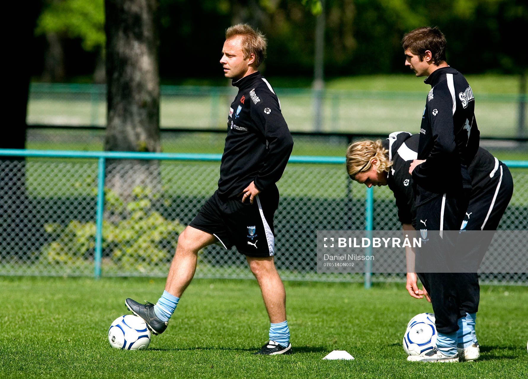 Fotboll, Träning med Malmö FF. Anders Andersson, Malmö FF