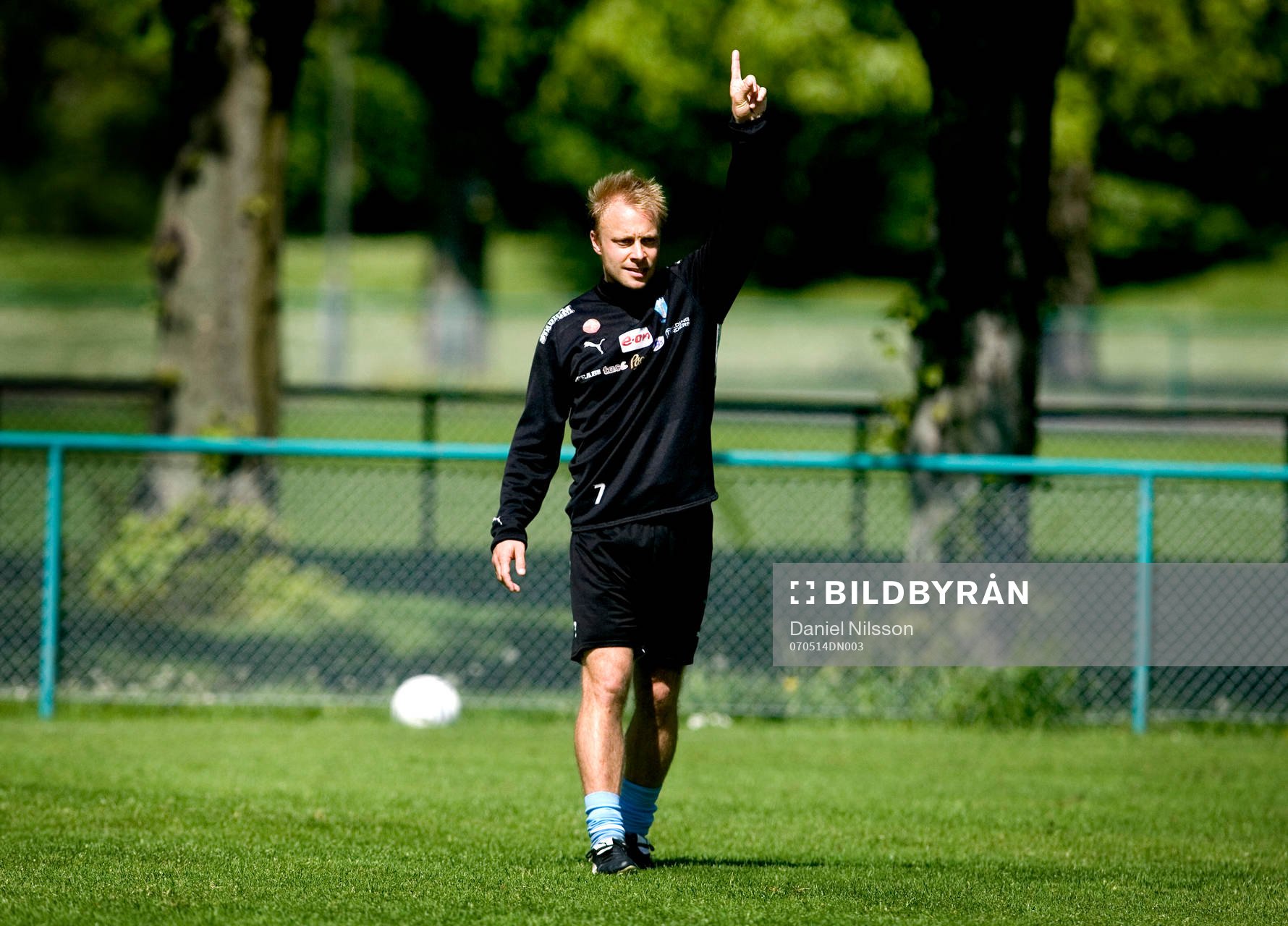 Fotboll, Träning med Malmö FF. Anders Andersson, Malmö FF