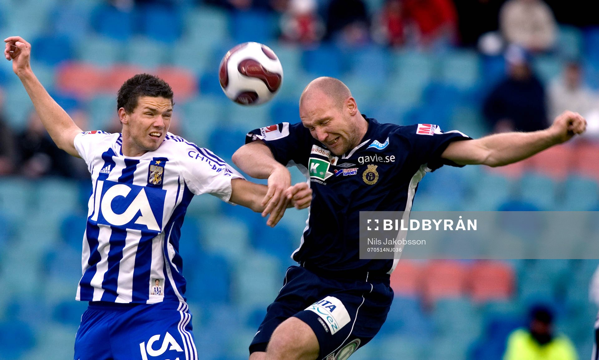 Marcus Berg, Göteborg, Thomas Hedlund, Gefle, luftduell,