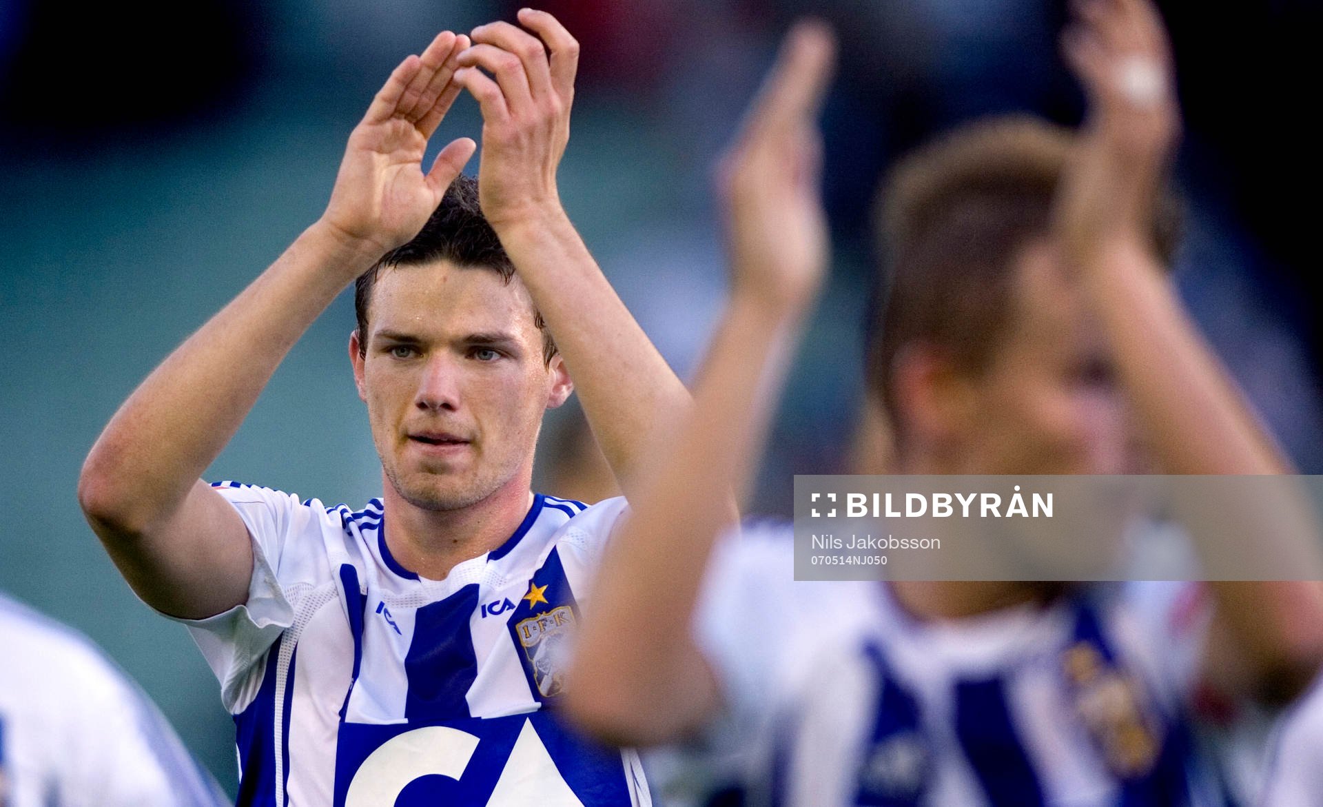 Marcus Berg, Göteborg, tackar publiken