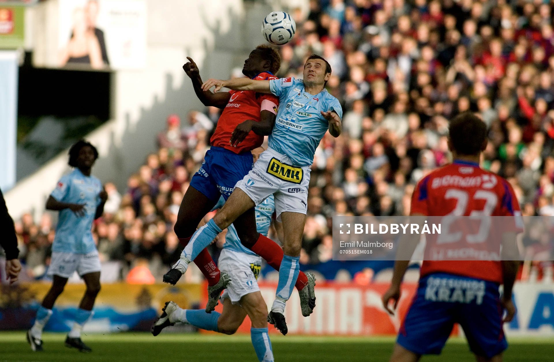 McDonald Mariga, HIF och Yksel Osmanovski, MFF